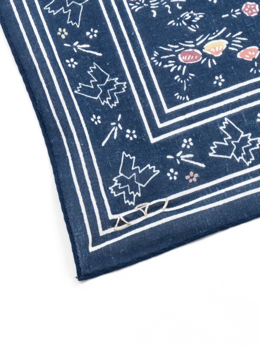 VISVIM Khadi Bandana Dk. Indigo | Scarves & Shawls