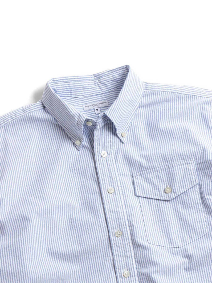 Engineered Garments Ivy Bd Shirt Navy Candy Stripe | Shirts