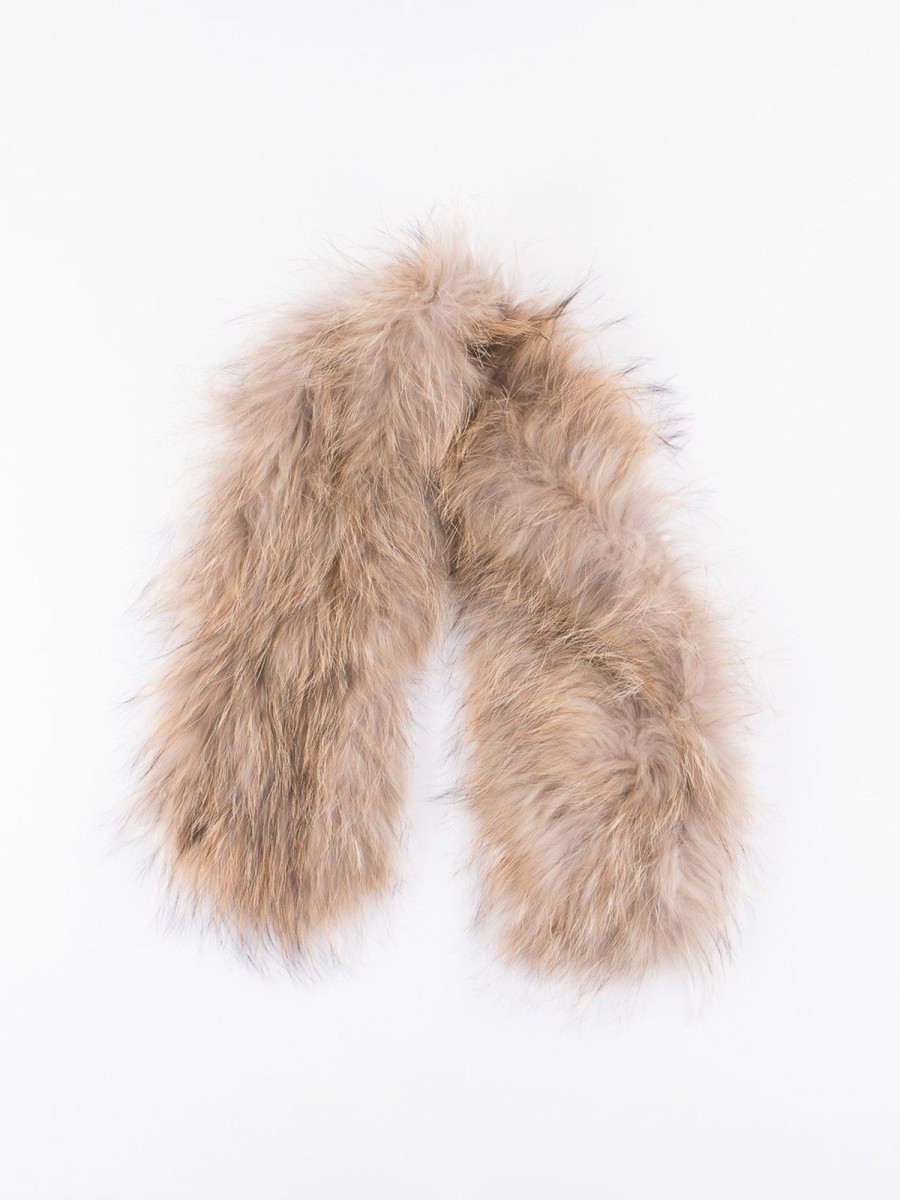 The Bureaubel Fast Gold Racoon Furling Coat Scarf | Scarves & Shawls