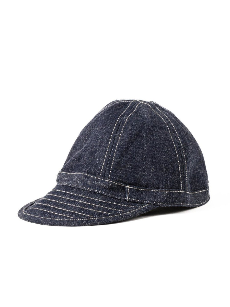 Warehouse & Co Lot 5242 Denim Cap Indigo | Headwear