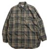 Engineered Garments Work Shirt Olive Cotton Dark Madras | Shirts