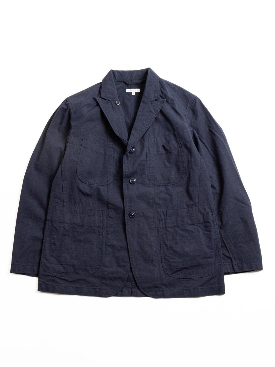 Engineered Garments Bedford Jacket Navy Cotton Ripstop | Jackets