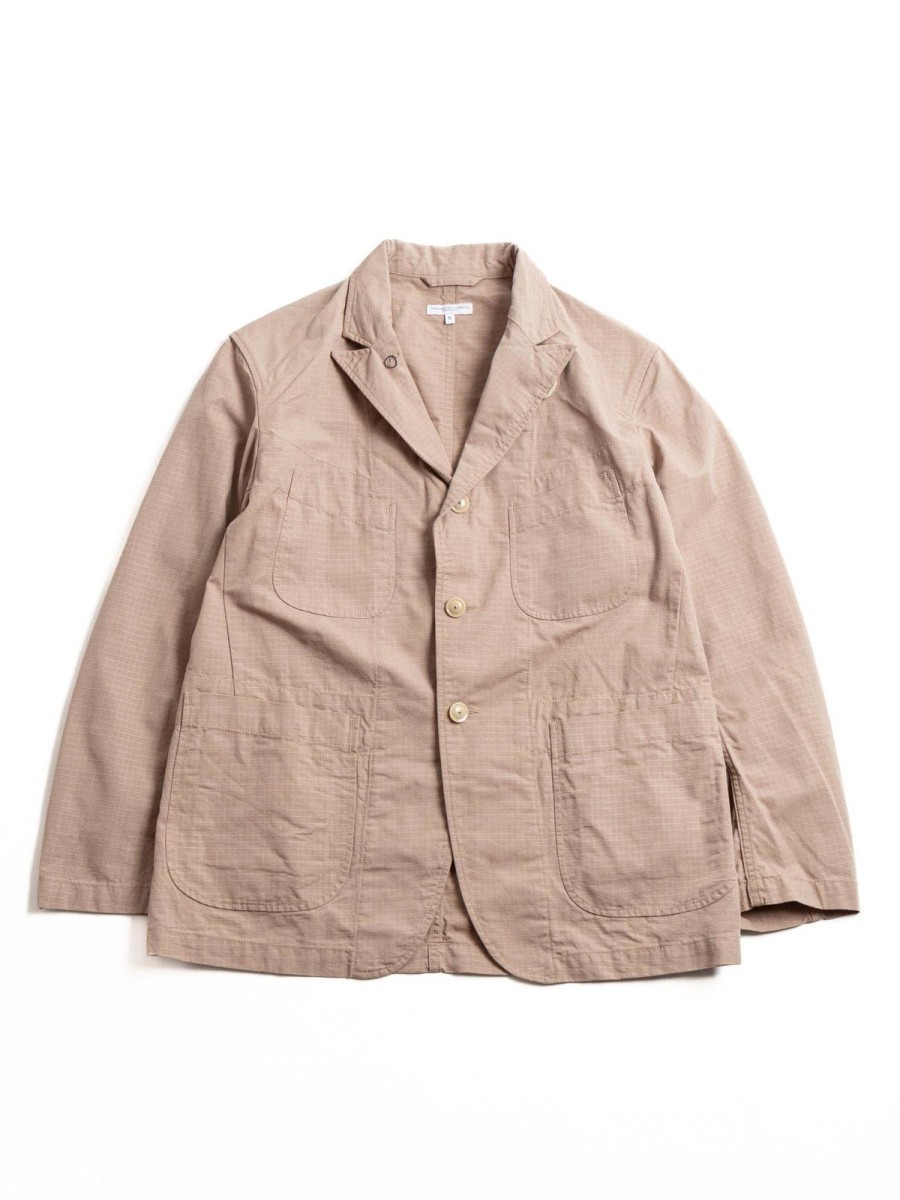 Engineered Garments Bedford Jacket Khaki Cotton Ripstop | Jackets