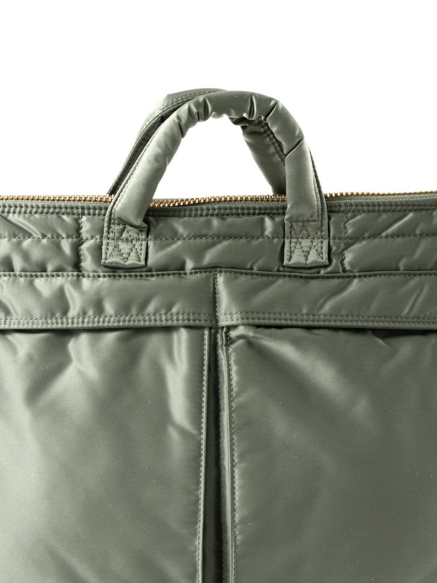 Porter – Yoshida & Co Ltd Tanker Short Helmet Bag (L) Sage Green | Bags & Luggage