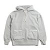 Jackman Faded Sweat Parka Fade Silver | Sweatshirt & Hoodies