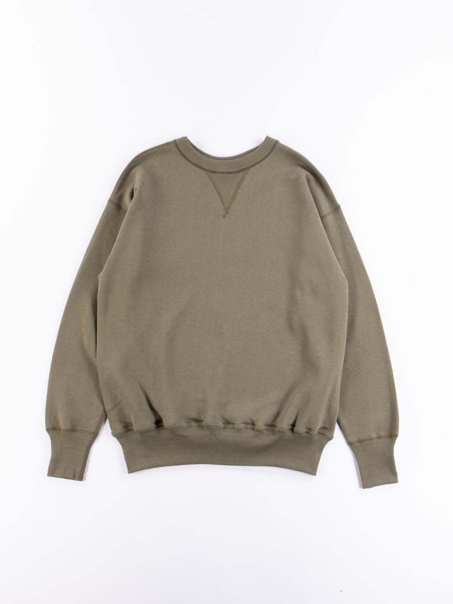 Warehouse & Co Od Green 401 Plain Sweatshirt | Sweatshirts