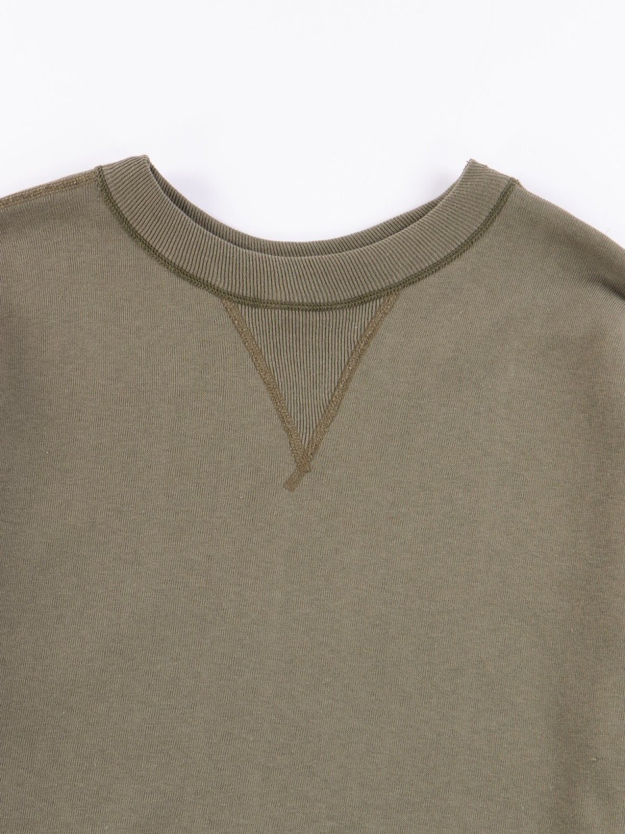 Warehouse & Co Od Green 401 Plain Sweatshirt | Sweatshirts