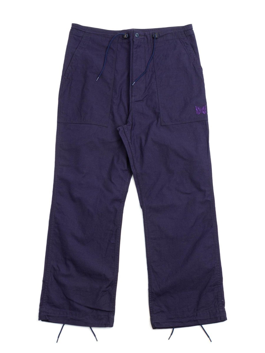 Needles Needles String Fatigue Pant Back Sateen Navy | Trousers