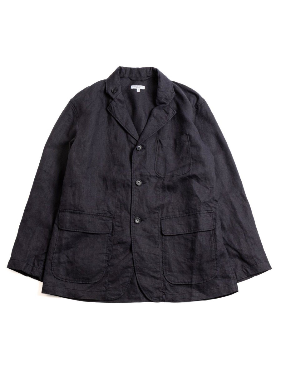 Engineered Garments Loiter Jacket Navy Linen Twill | Jackets