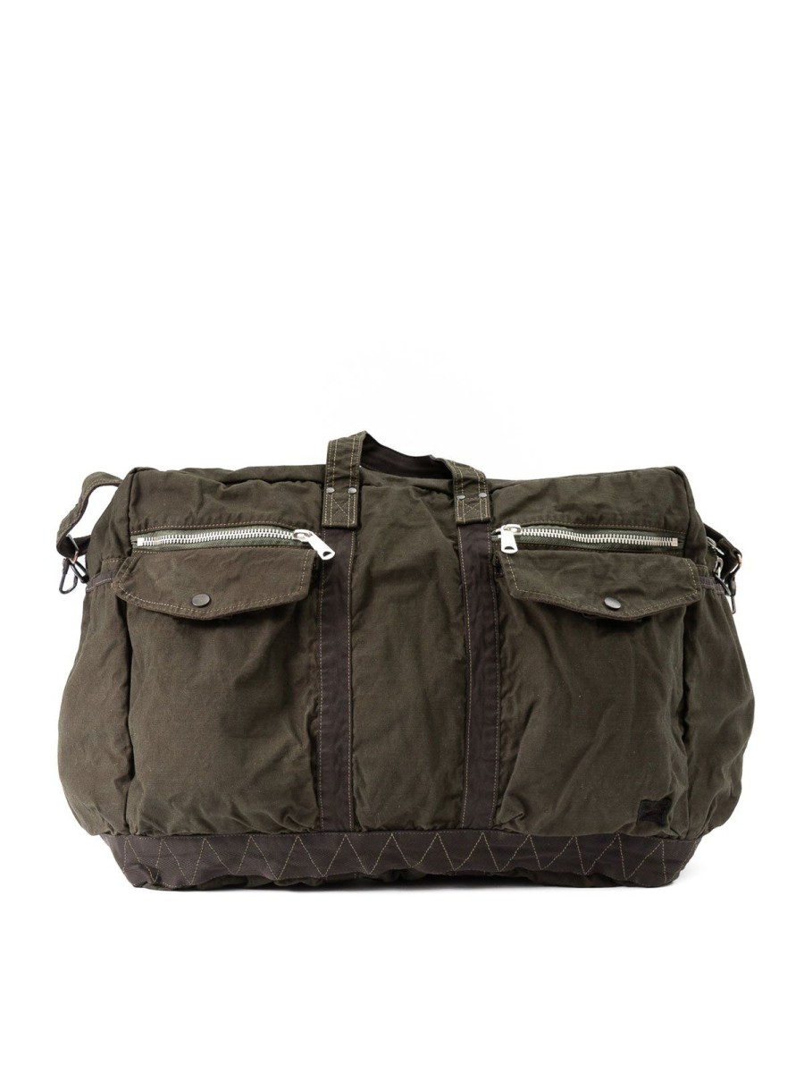 Porter – Yoshida & Co Ltd Crag 2Way Boston Bag (L) Khaki | Bags & Luggage