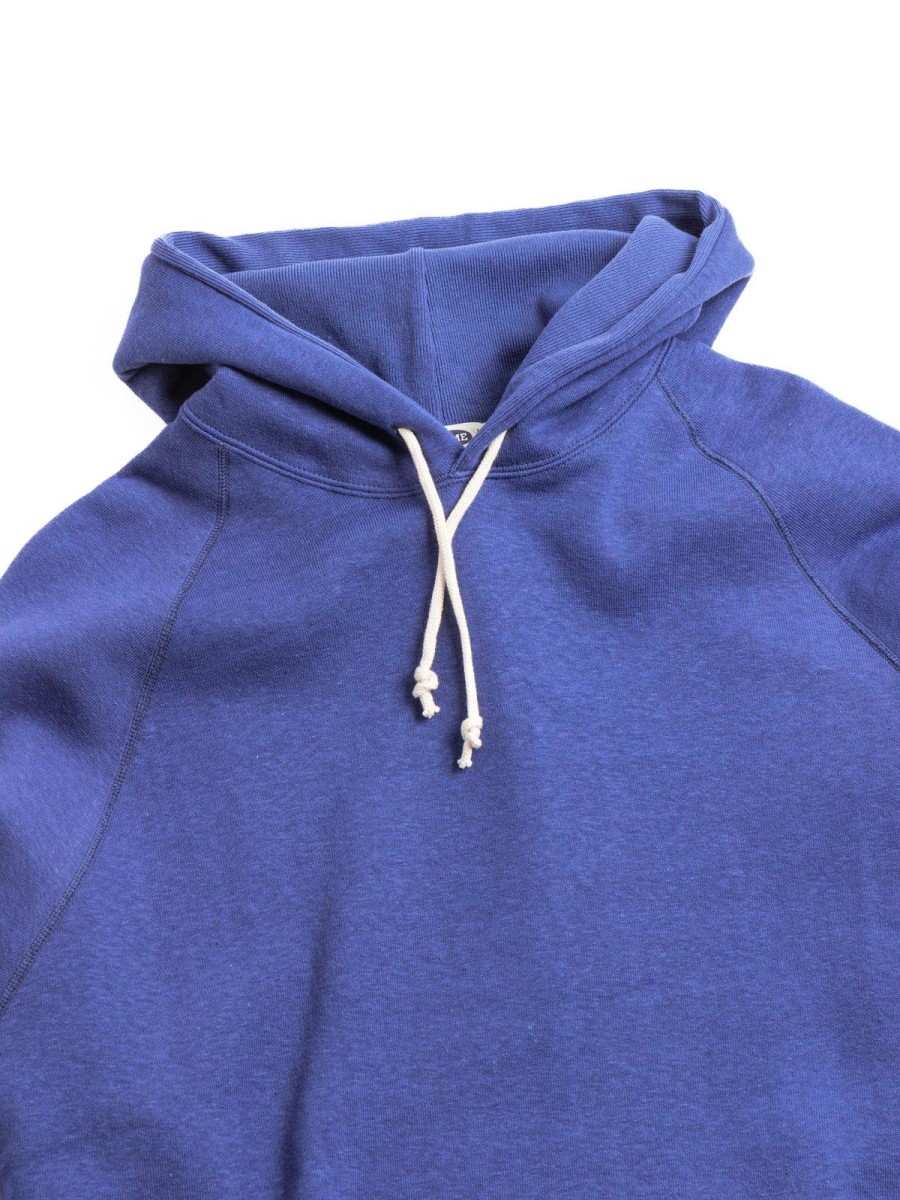 DENIME 4 Needle Raglan Hoodie Blue | Sweatshirt & Hoodies