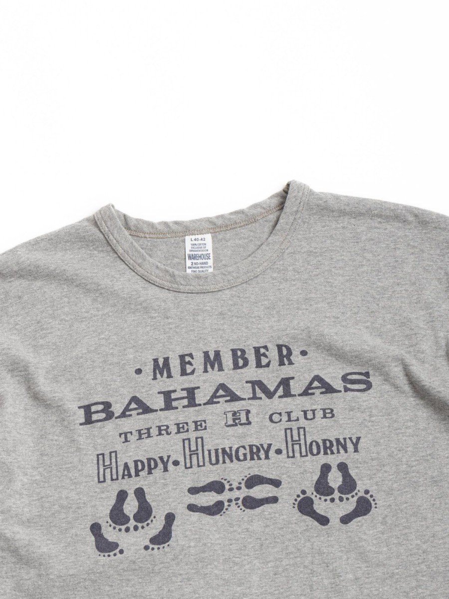 Warehouse & Co Lot 4064 Bahamas T Shirt Grey | T Shirt S/S Print