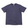 Warehouse & Co Lot 4082 One Button Henley Neck T Navy (Egg Plant) | T Shirt S/S Henley