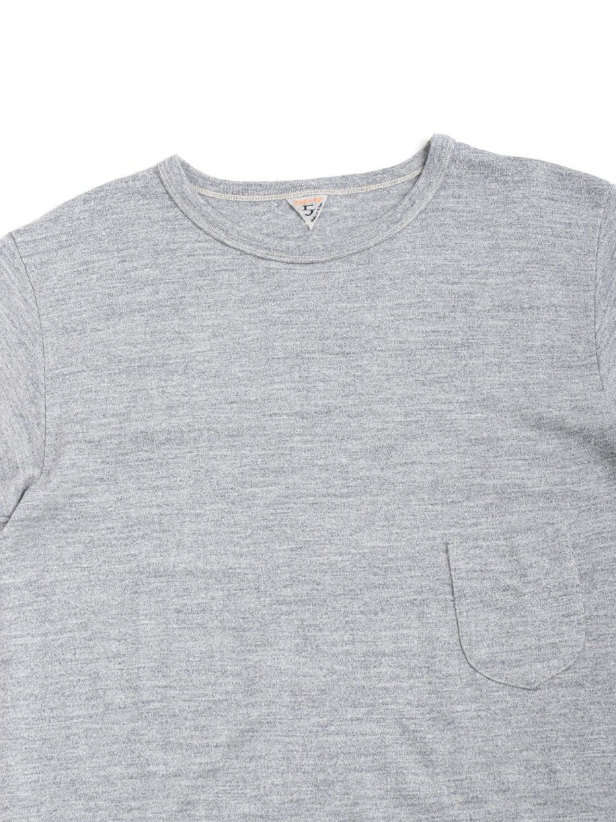 Filmelange Wl Dizzy (Wool Linen) Pocket Tee Campione Melange | T Shirts S/S