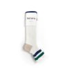 RoToTo Old School Ribbed Ankle Sock Wht /Grn / D.Bl | Socks