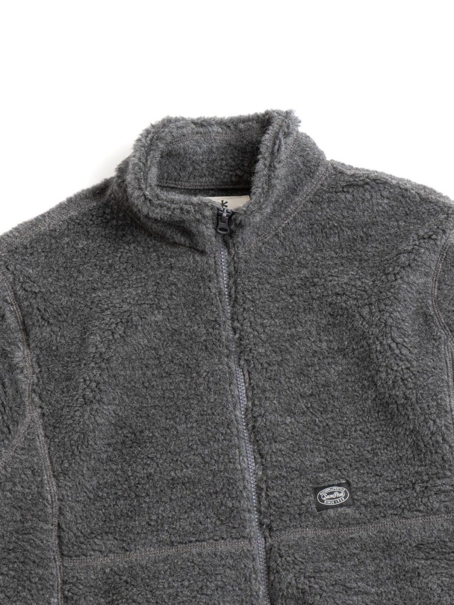 SNOW PEAK APPAREL Wool Fleece Jacket Charcoal | Tops