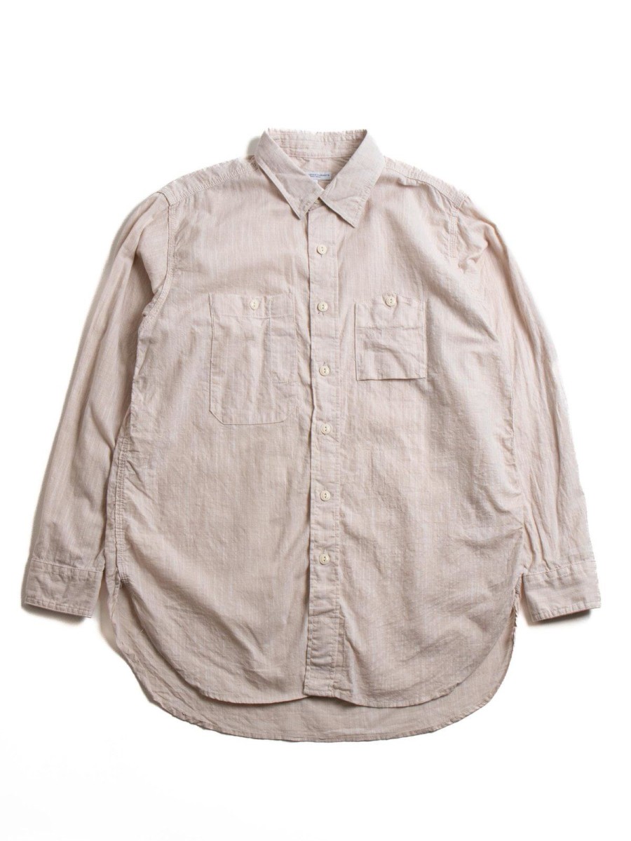 Engineered Garments Work Shirt Beige Cotton Slab | Shirts