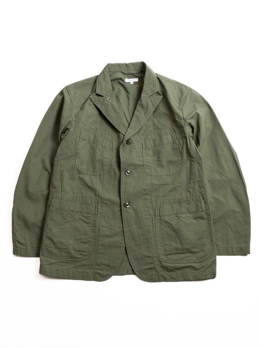 Engineered Garments Bedford Jacket Olive Cotton Ripstop | Jackets