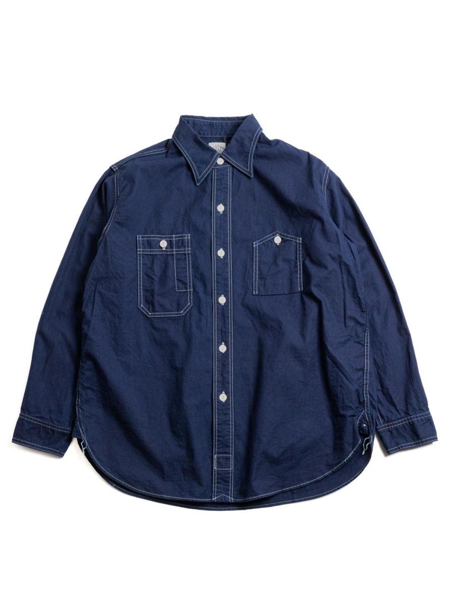 Post O’alls No.6 Shirt Summer Sheeting Indigo | Shirts