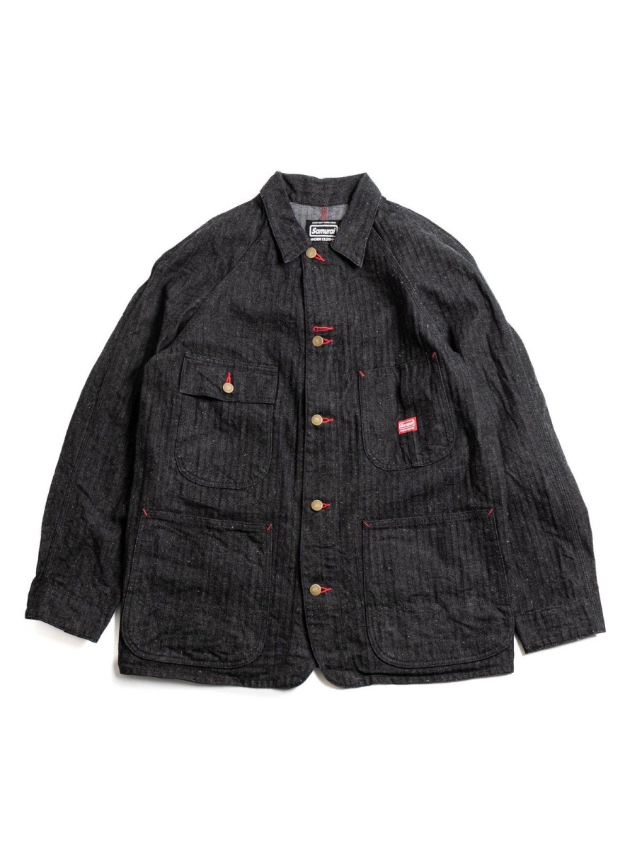 SAMURAI Swcca Hb 13Oz Hbt Chore Jacket Black | Jackets