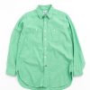 Engineered Garments For The Bureau Work Shirt Green Chambray Japanese Narrow Loom (Tbb Exclusive) | Shirts