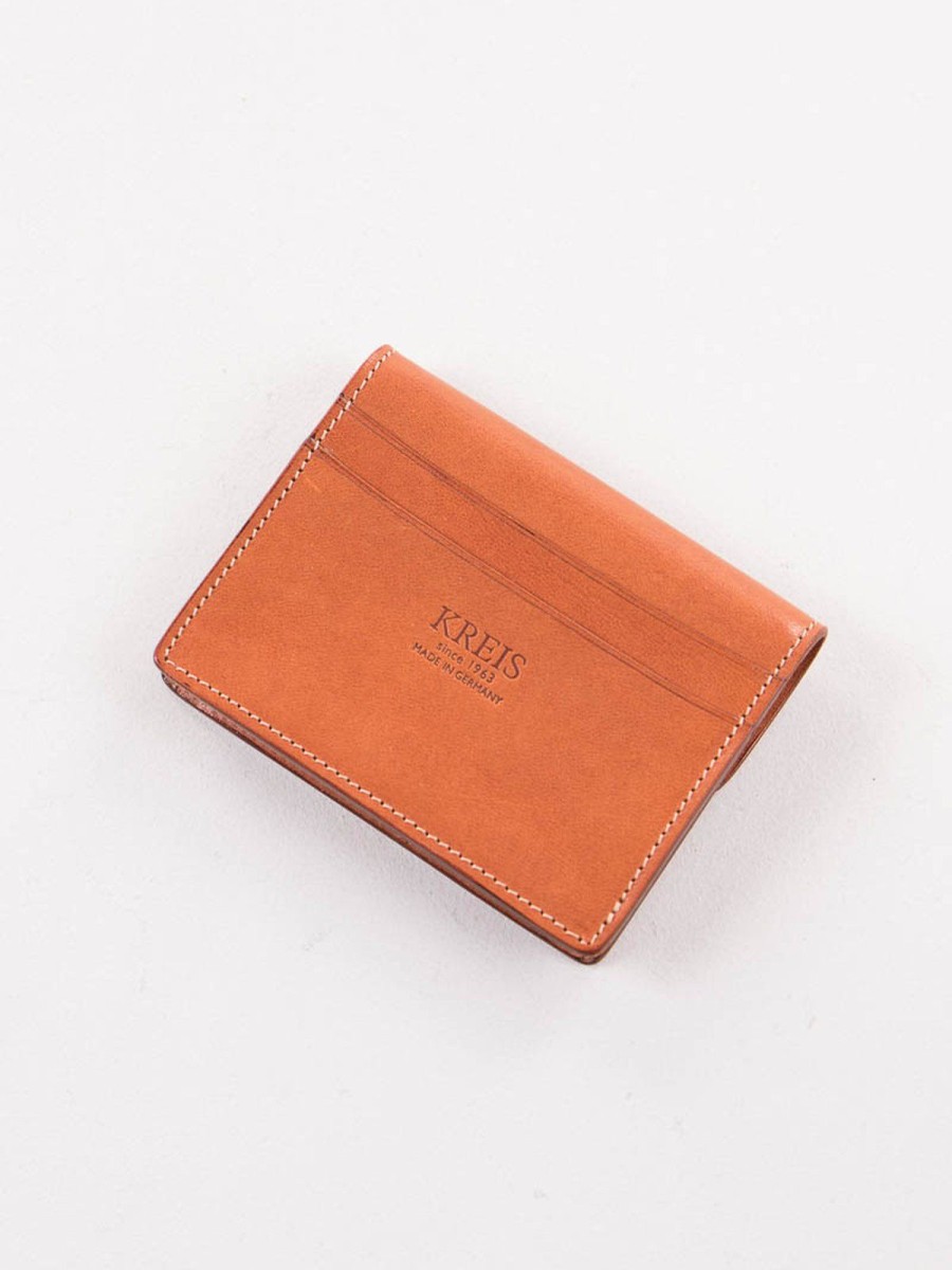 KREIS Cognac Italian Calf Small Wallet | Wallets