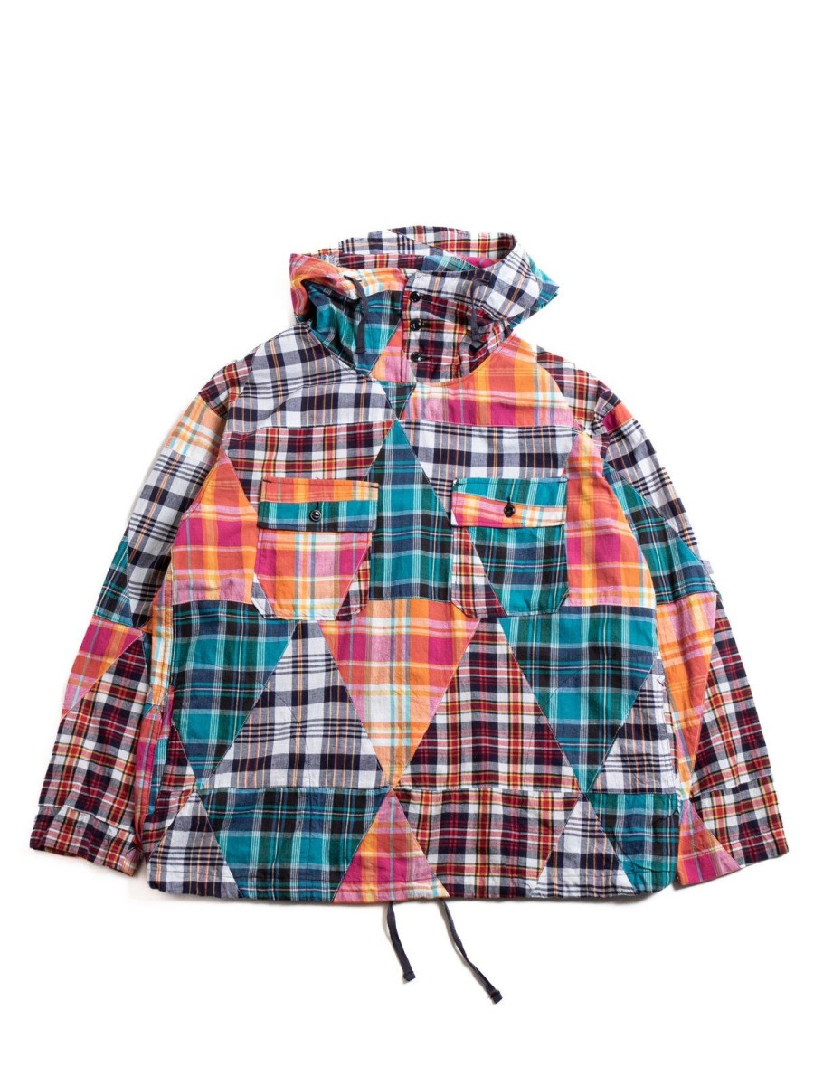 Engineered Garments Cagoule Shirt Multi Color Triangle Patchwork | Shirts