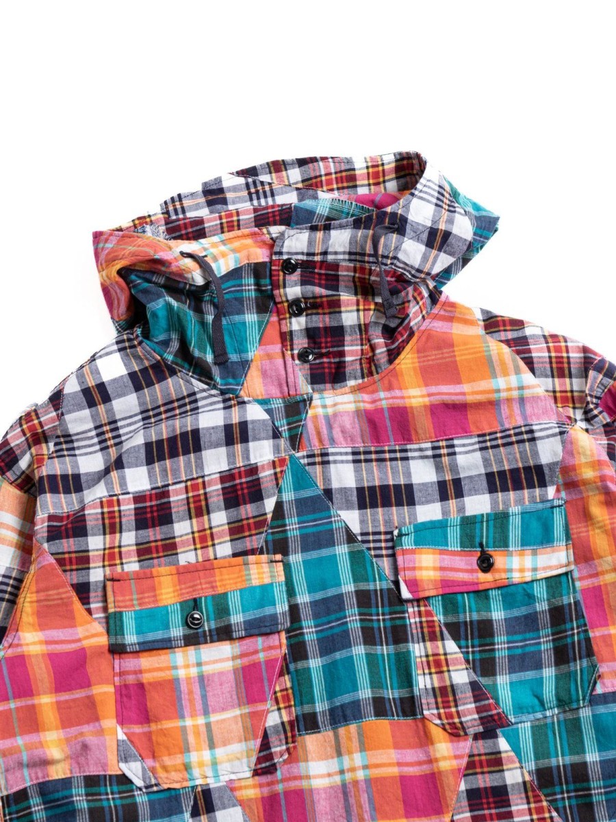 Engineered Garments Cagoule Shirt Multi Color Triangle Patchwork | Shirts