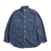 Post O’alls No.6 Shirt Cotton/Linen Check 1 Indigo | Shirts