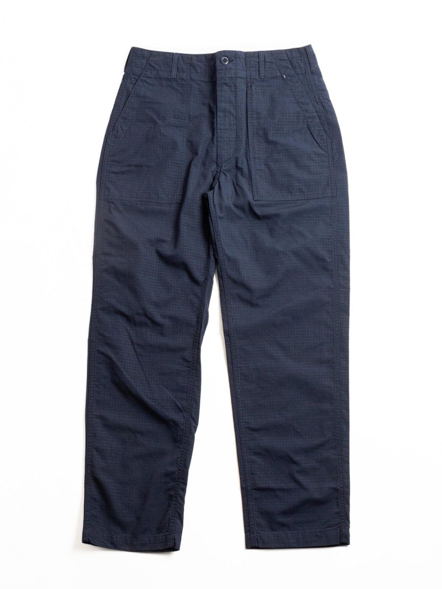 Engineered Garments Fatigue Pant Navy Cotton Ripstop | Trousers