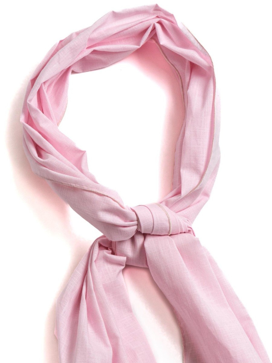 Engineered Garments Long Scarf Pink Cotton Handkerchief | Scarves & Shawls