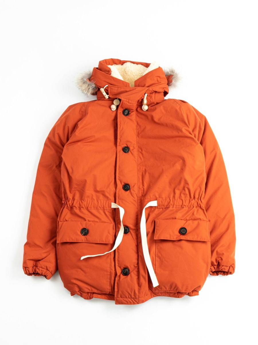 Nigel Cabourn Everest Parka Vintage Orange | Outerwear