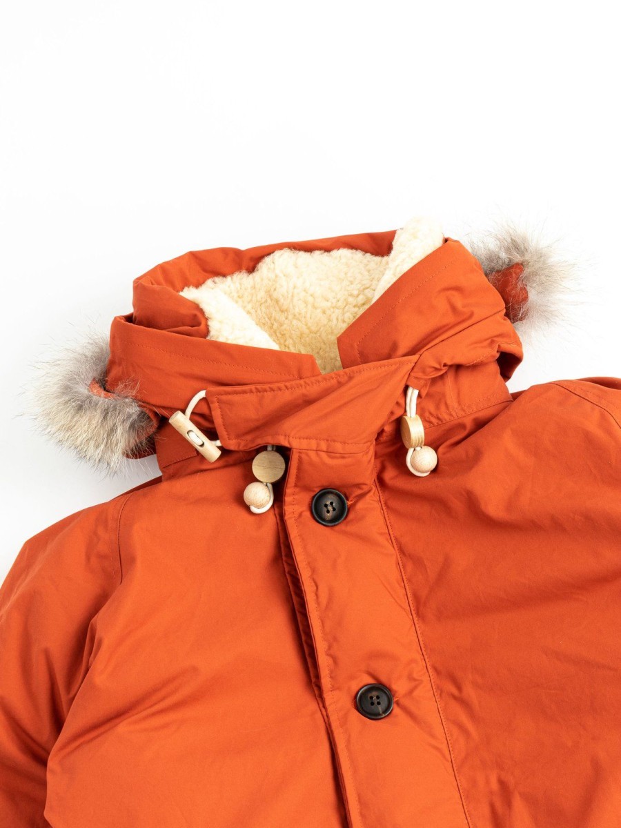 Nigel Cabourn Everest Parka Vintage Orange | Outerwear