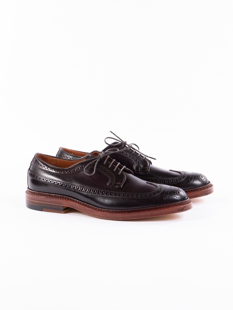 Alden for The Bureau Color 8 Cordovan Long Wing Blucher | Footwear