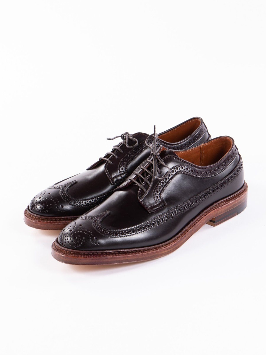 Alden for The Bureau Color 8 Cordovan Long Wing Blucher | Footwear