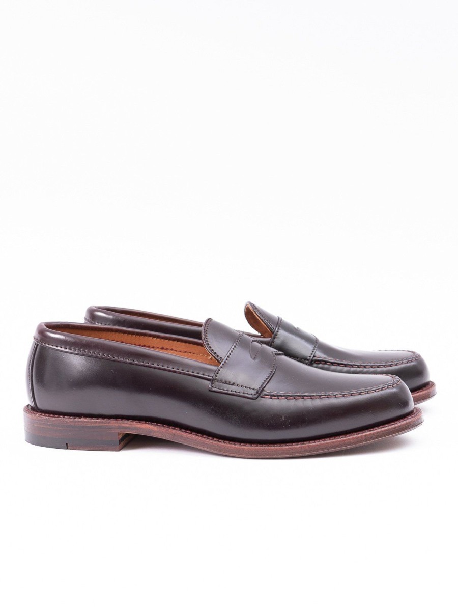 Alden for The Bureau Color 8 Cordovan Leisure Handsewn Moccasin | Footwear