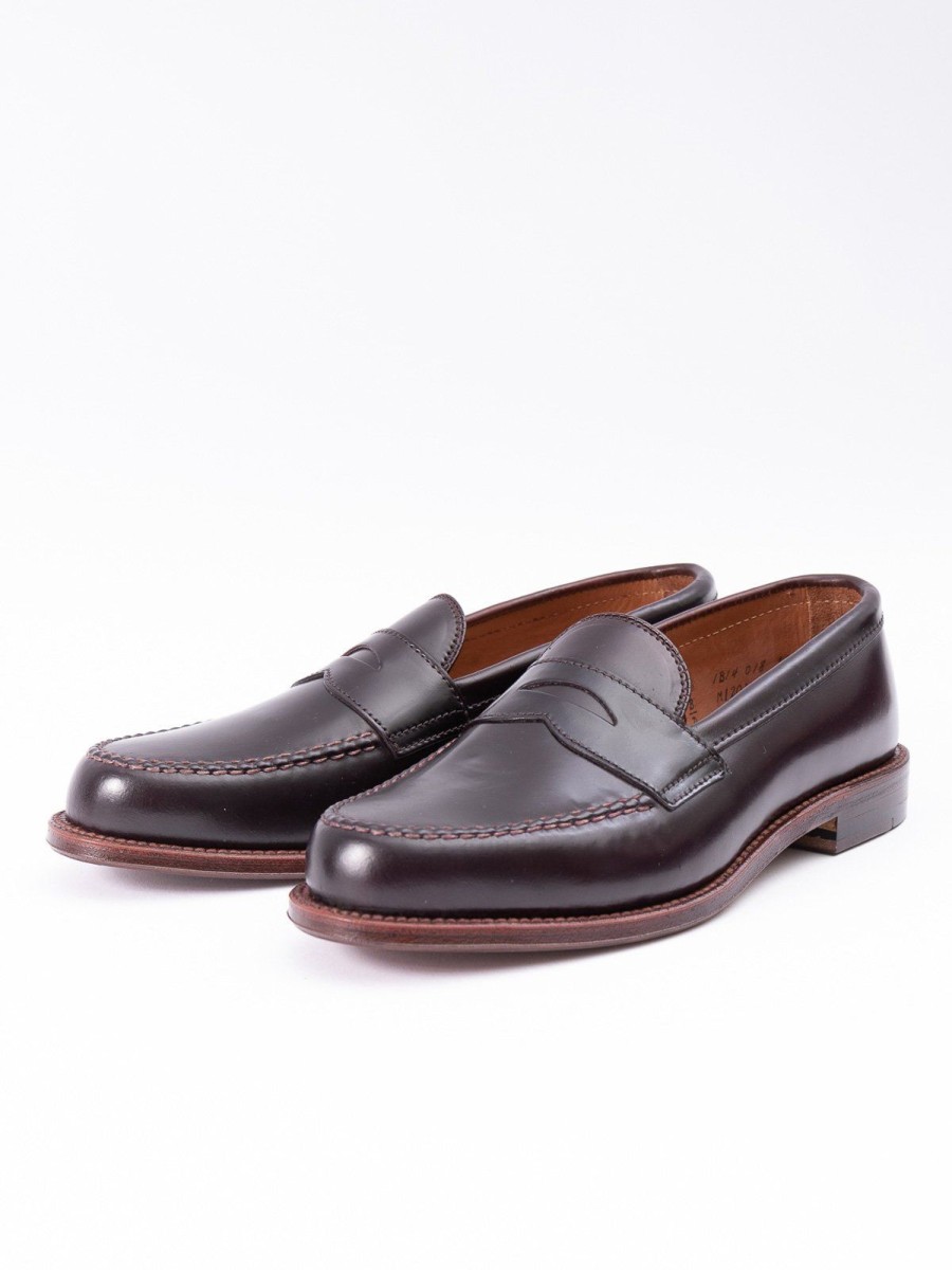 Alden for The Bureau Color 8 Cordovan Leisure Handsewn Moccasin | Footwear