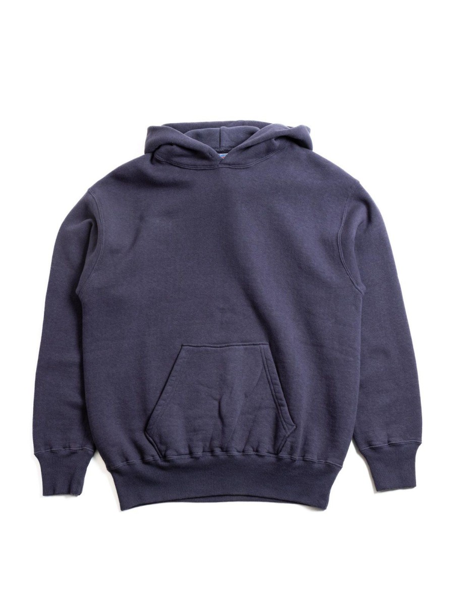 DUBBLE WORKS Lot 86002 Loop Wheel Sweat Hoodie Navy | Sweatshirt & Hoodies