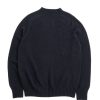 Margaret Howell Saddle Crew Cotton Cashmere Ink | Knitwear