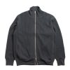 *A Vontade Big Waffle Drivers Zip Cardigan Ink | Knitwear