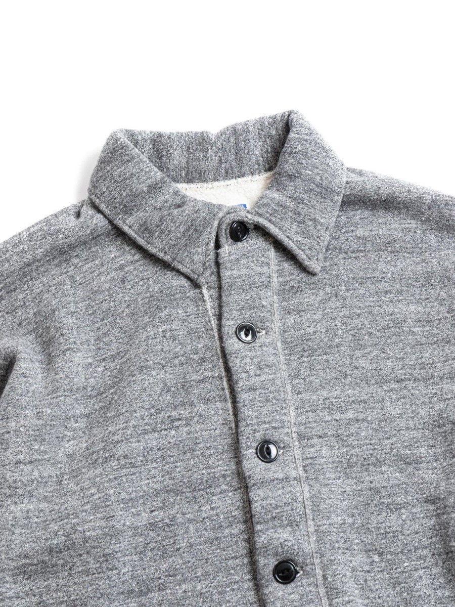 DUBBLE WORKS Lot 86016 Loop Wheel Sweat Jacket H.Grey | Sweatshirts