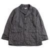 Engineered Garments Loiter Jacket Black Grey Linen Stripe | Jackets