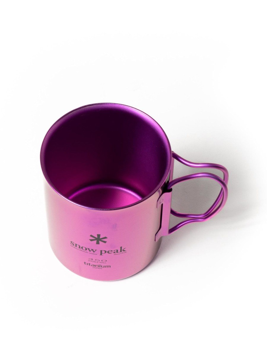 Snow Peak Titanium Double Wall 450 Mug Purple | Camping & Outdoor