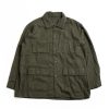 Engineered Garments Ba Shirt Jacket Olive Solid Poly Wool Flannel | Shirts