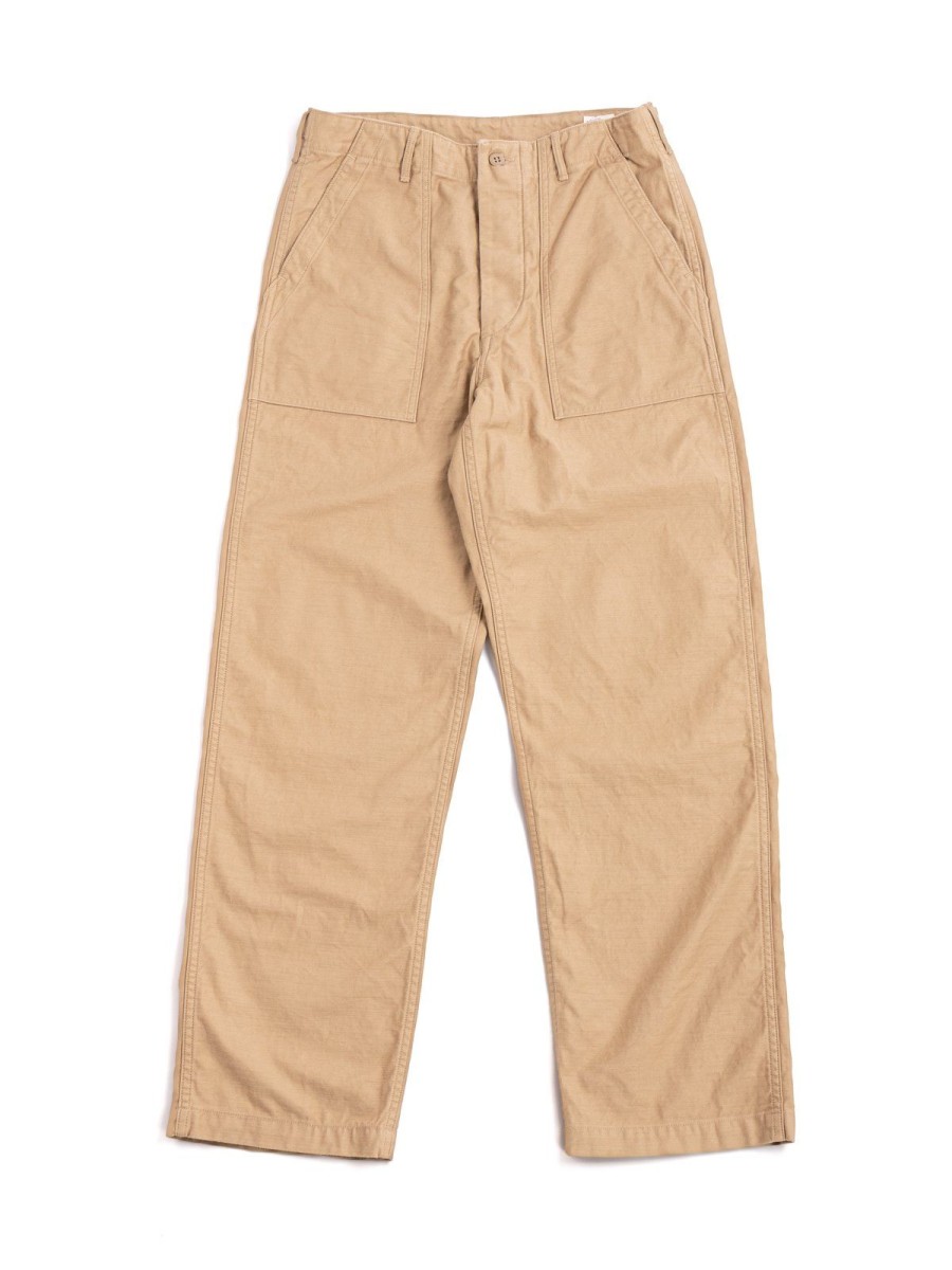 orSlow Us Army Fatigue Pant Standard Fit Reverse Sateen Khaki | Trousers