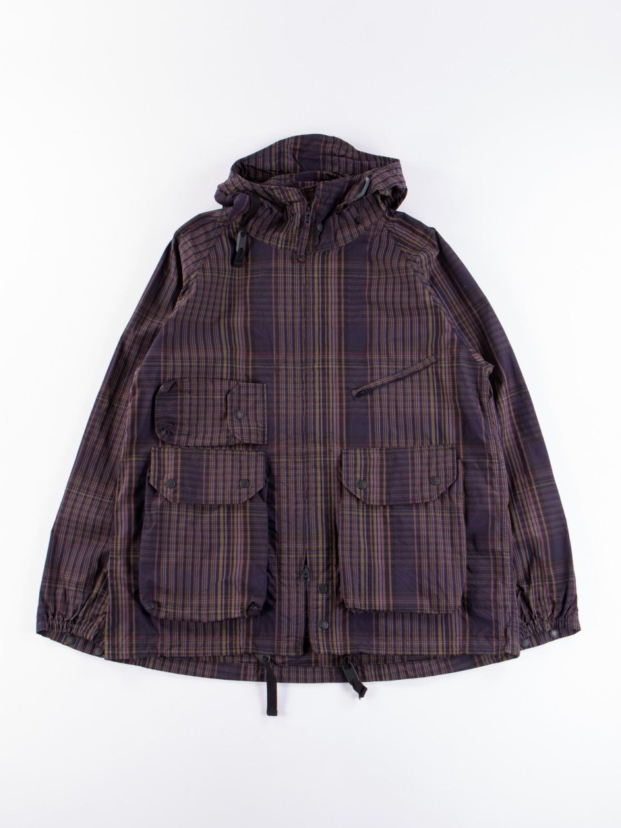 Engineered Garments Multi Color Nyco Plaid Atlantic Parka | Outerwear