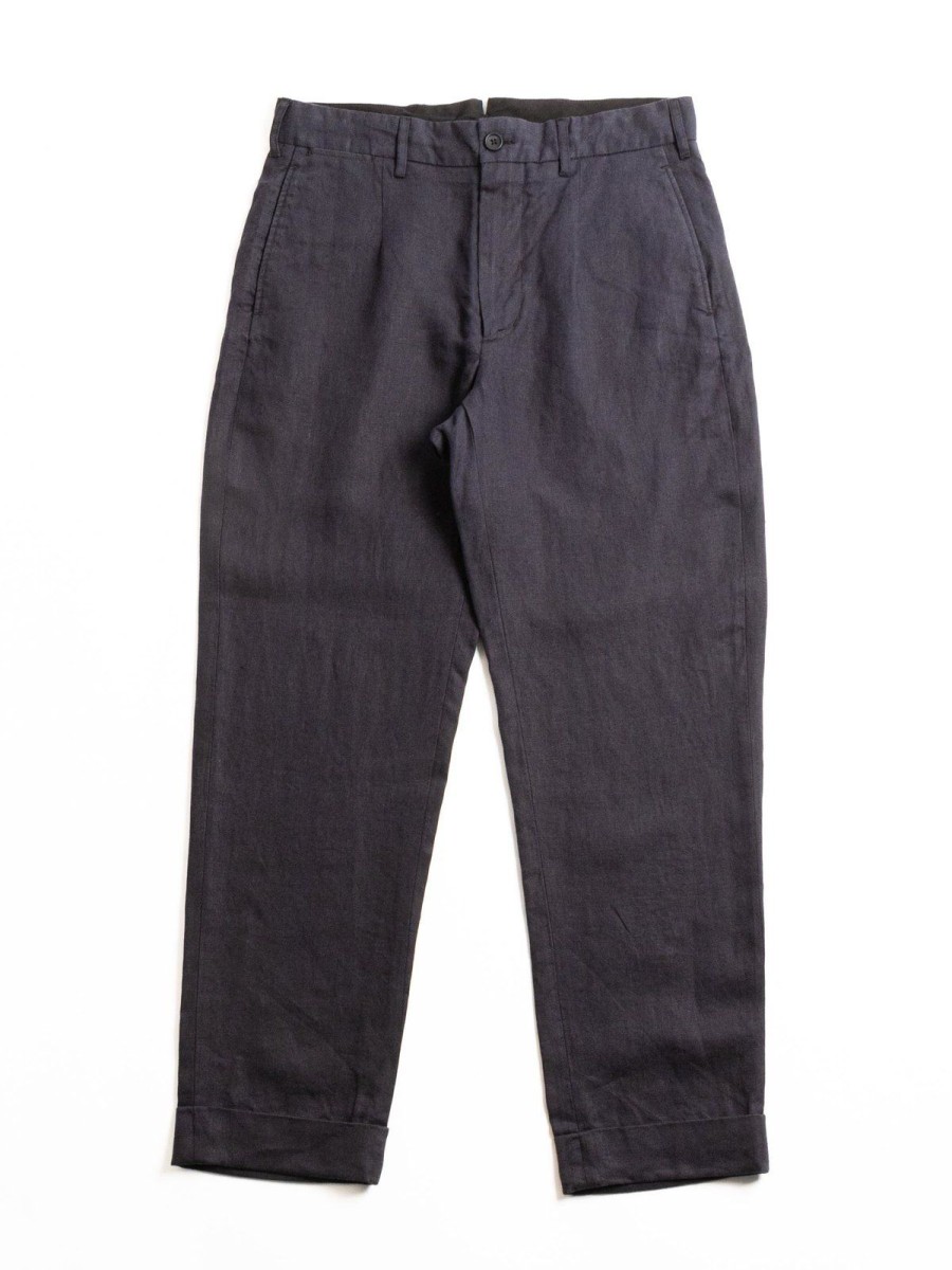 Engineered Garments Andover Pant Navy Linen Twill | Trousers