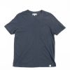 Merz B. Schwanen Good Basics Ct02Vj Crew Neck T Shirt D.Blue | T Shirts S/S