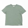 Merz B. Schwanen Good Basics Ct02Vj Crew Neck T Shirt Green Stone | T Shirts S/S