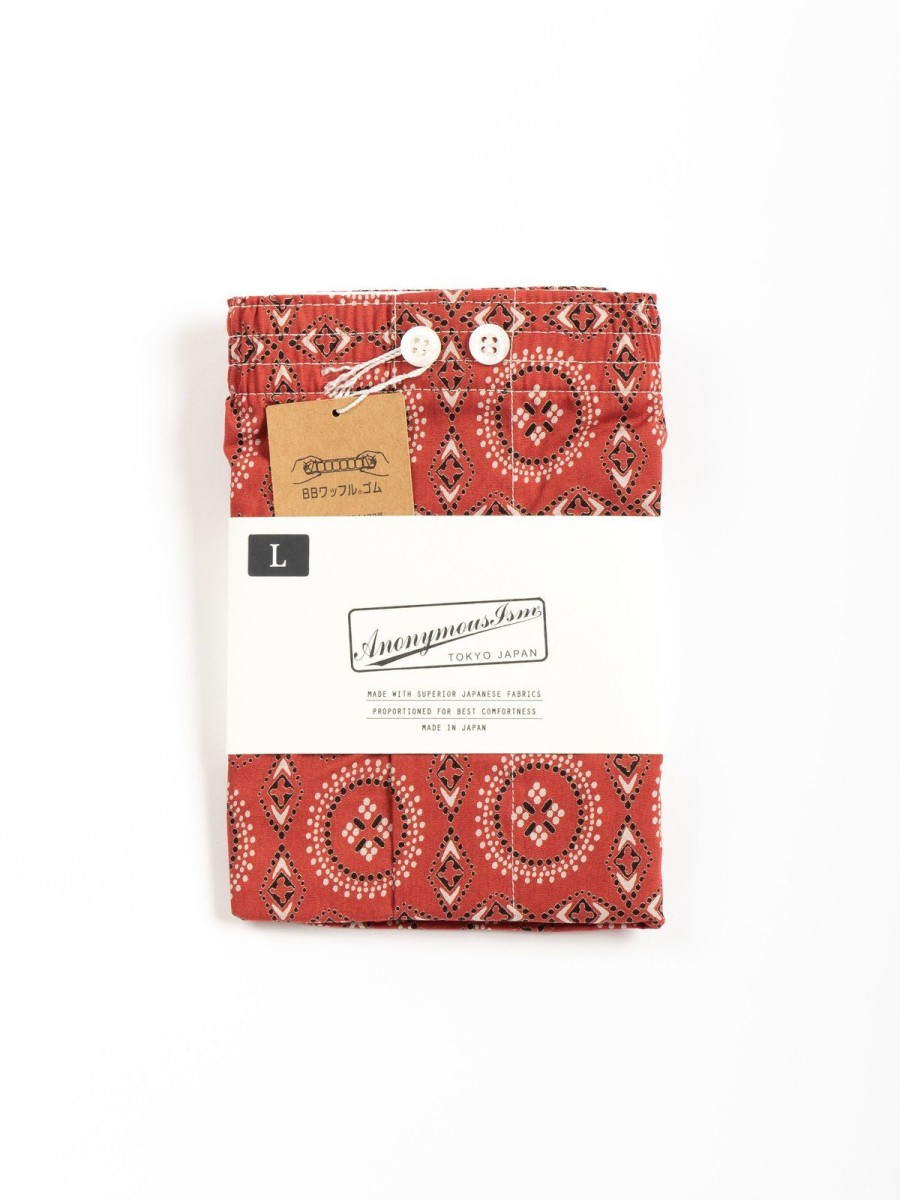 Anonymous Ism Vintage Bandana Printed Boxer Red | Underwear